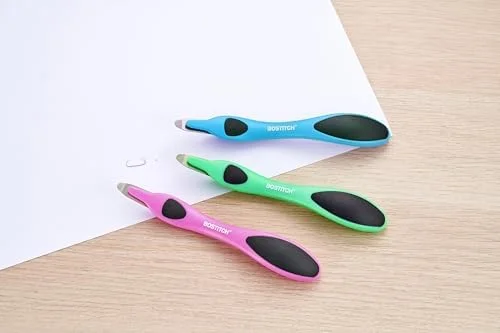 Bostitch Professional Magnetic Easy Staple Remover - Vibrant Colored Staple Puller Stick, Staple Remover Tool for Office Home & School, 3 Pack