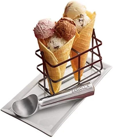 Zeroll, Size 20, in Silver 1020 Original Ice Cream Unique Liquid Filled Heat Conductive Handle Simple One Piece Aluminum Design Easy Release 40