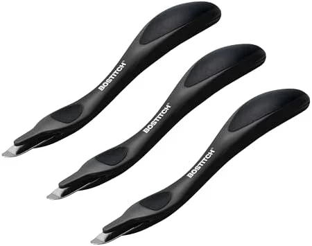 Bostitch Office Professional Push Style Easy Staple Remover - Black, 3-Pack (30000-BLK-3PK)
