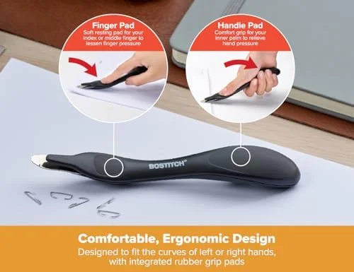 Bostitch Office Professional Push Style Easy Staple Remover - Black, 3-Pack (30000-BLK-3PK)