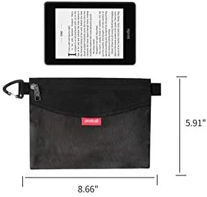 pack all Water-Resistant Material Zipper Pouch - Mesh Zipper Bags for Storage, Travel, Office (Black, Small)