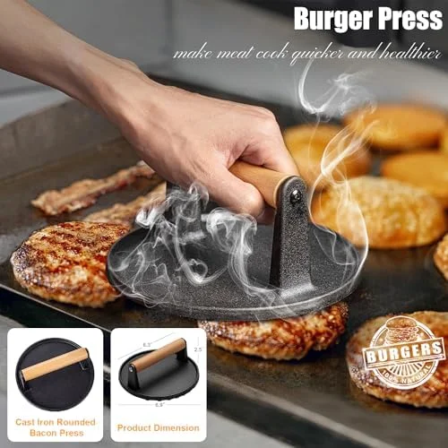 Grilliance 27pcs Griddle Accessories Kit for Blackstone, Professional Hibachi Flat Top Grill Tools, Enlarged Spatula Gift Set with Basting