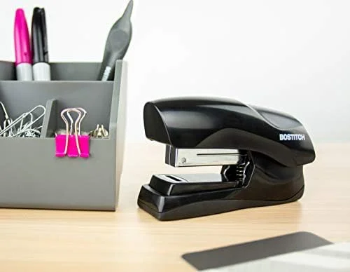 Bostitch Office Heavy Duty Stapler - 40 Sheet Capacity, No Jam, Half Strip, Fits into the Palm of Your Hand, For Classroom, Office or Desk, Black