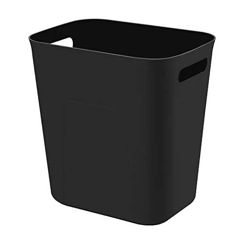 UUJOLY Plastic Small Trash Can Wastebasket, Garbage Container Basket for Bathrooms, Laundry Room, Kitchens, Offices, Kids Rooms, Dorms, 3.5 Gallon