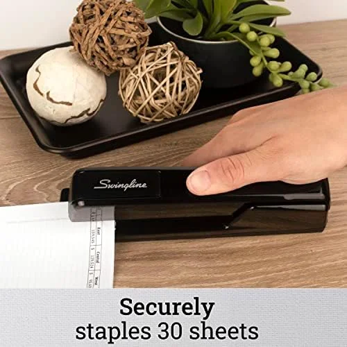 Swingline 747 Classic Stapler - 30 Sheet Capacity, Jam Free, Metal, Black (74701)
