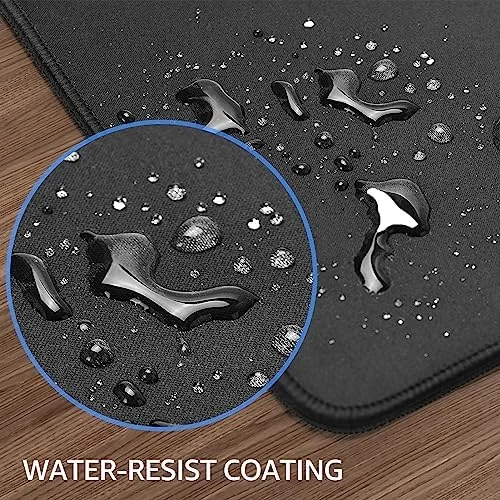 KTRIO Large Gaming Mouse Pad Desk Mat - Superior Micro-Weave Cloth for Precise Mouse Control, Non-Slip Rubber Base, Stitched Edges, Water-Resistant