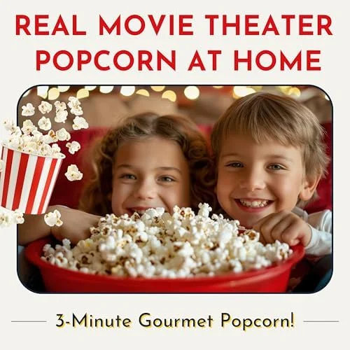 Original Whirley Pop Popcorn Machine – 3-Minute Stovetop Popcorn Maker for Home Movie Snacks & Game Night – Wabash Valley Farms – Aluminum Pot With